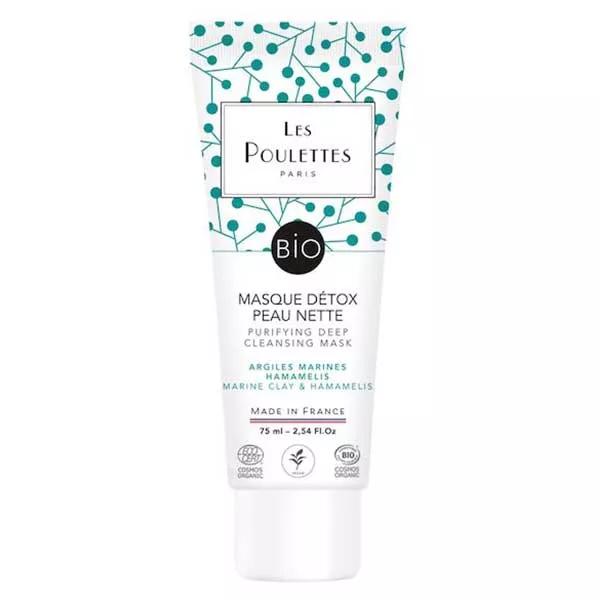 Les Poulettes Paris - Mascarilla desintoxicante para piel limpia con certificación orgánica - 75 ml