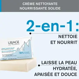 Uriage Crème Lavante et Nourissante Solide Visage Corps 125g