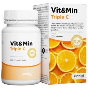 Eladiet Vit&amp;Min Triple C 1000 mg 40 Tablets