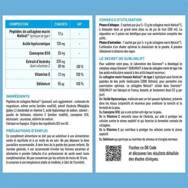 Collagène Marin En Poudre Sublimlift - Type 1, Saveur Cerise - Boîte De 12g
