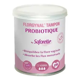 Saforelle Protections Tampon Florgynal Probiotique Normal 12 unités