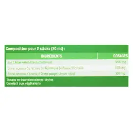 Santé Verte Nectaloe Système Digestif 20 sticks