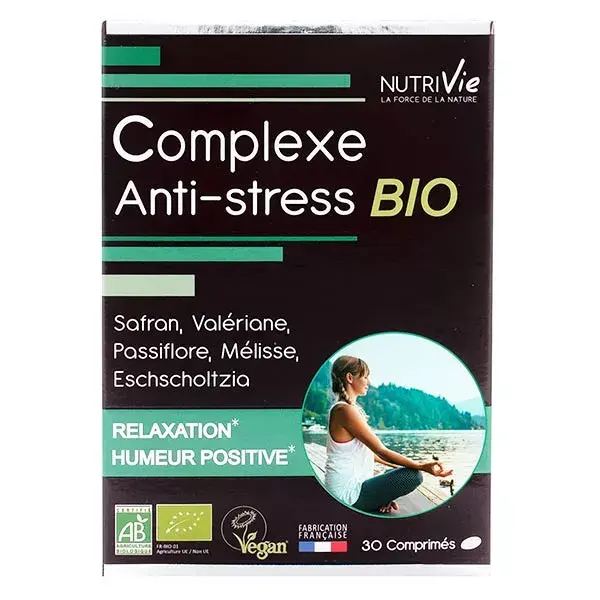 Nutrivie Complexe Anti-Stress Bio 30 comprimés