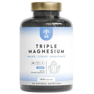 N2 Natural Nutrition Triple Magnesium 180 Tablets