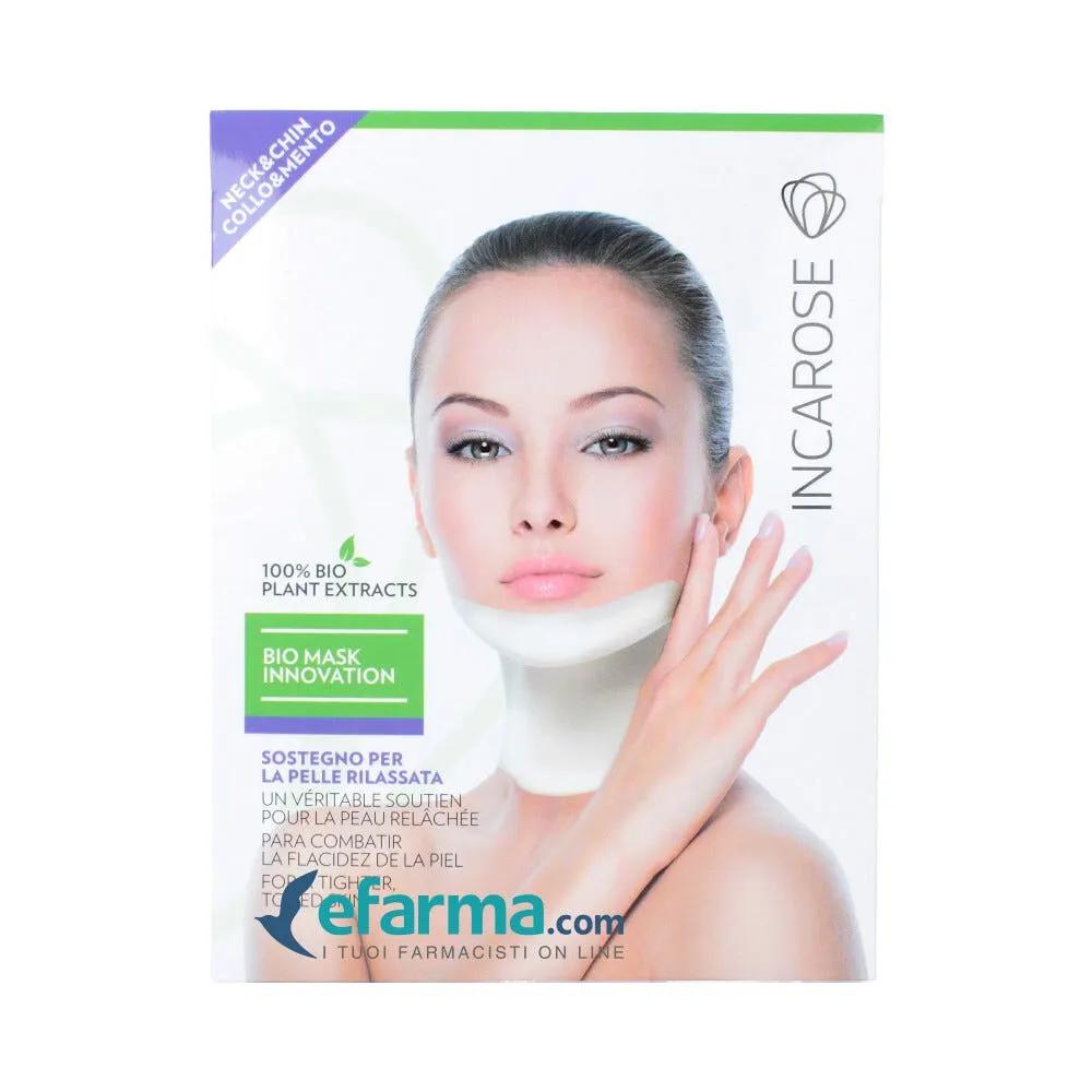 Incarose Maschera Trattamento Lifting Collo-Mento Monouso 1 Pezzo