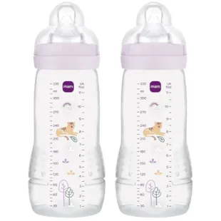 MAM Easy Active Fast Flow Baby Bottle Matte Pink +4m 330ml 2 units