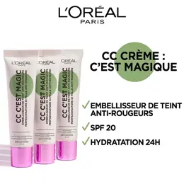 L'Oréal Paris CC Crème Embellisseur de Teint Anti-Rougeurs Universelle 30ml