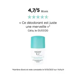 Vichy Déodorant Anti-Transpirant 48h Roll-On 50ml