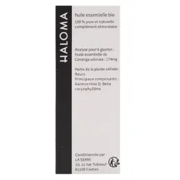 Haloma Huile Essentielle Ylang Ylang Bio 10ml