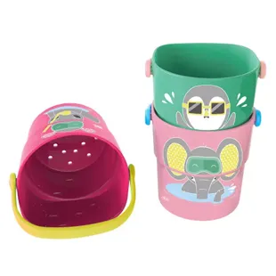 dBb Remond 3 Mini Secchiello da Bagno Lampone Verde Rosa