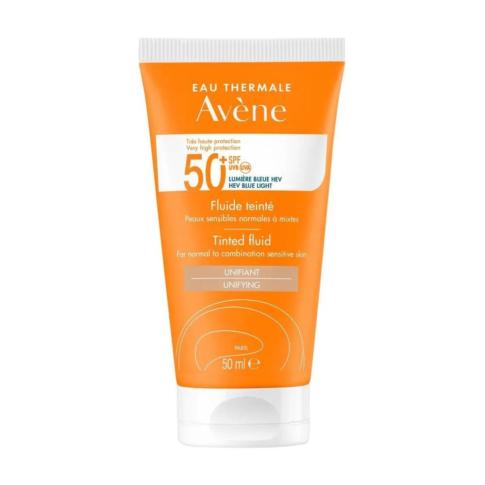 Avène Solare Fluido Viso Colorato SPF 50+ Protezione Molto Alta 50 ml