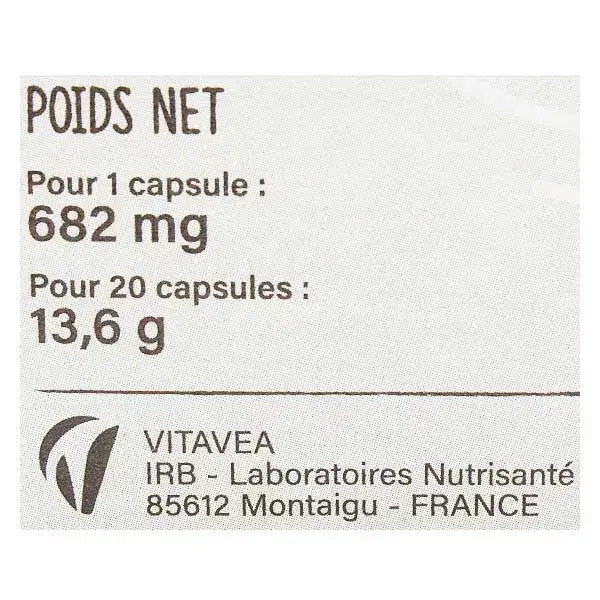 Nutrisanté Vitavea Les Nutri'Sentiels Oméga-3 20 capsules