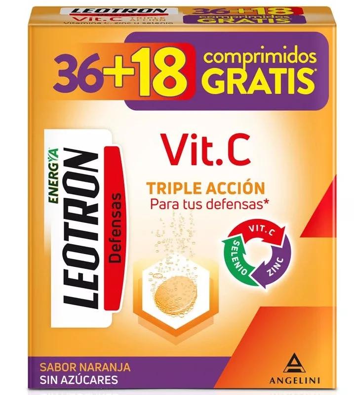 Leotron Vit C 36 Comprimidos Efervescentes + 18 GRATIS
