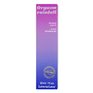 Love to Love Orgasm Rainfall - Stimolante del punto G - Gel interno - 30 ml