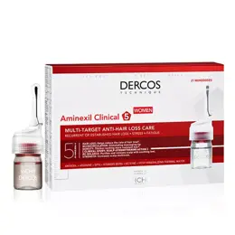 Vichy Dercos Soin Anti-Chute Cheveux Aminexil Clinical 5 Femme 21 x 6ml