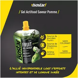 Isostar Fruit Gel Énergétique Actifood Pomme Gourde 90g