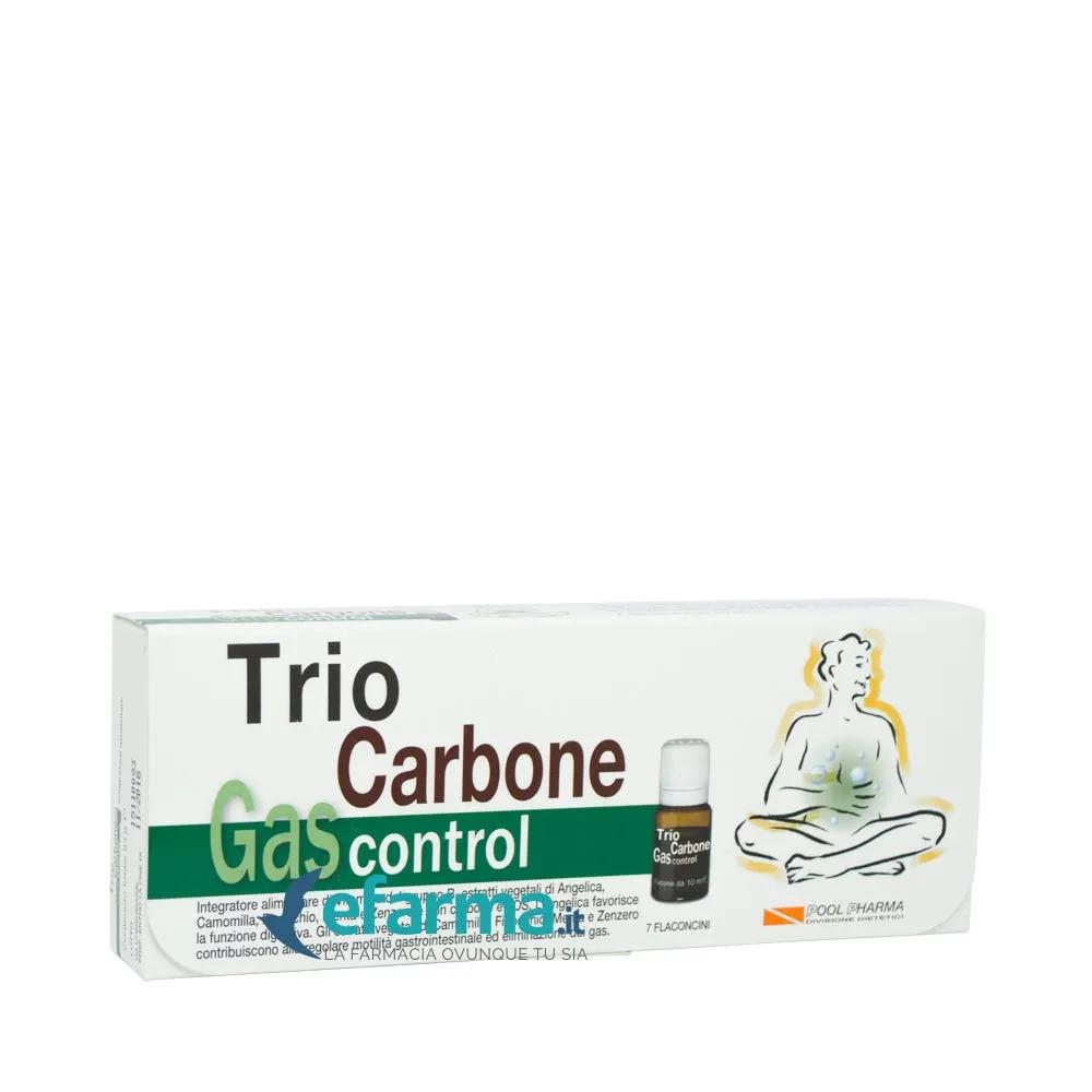 Trio Carbone Gas Control Integratore Intestinale 7 Flaconcini