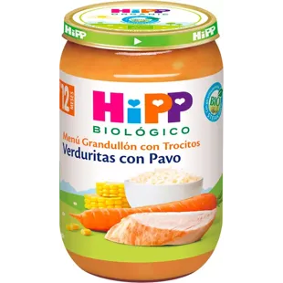 HiPP Tarrito de Verduritas con Pavo +12m BIO 220 gr