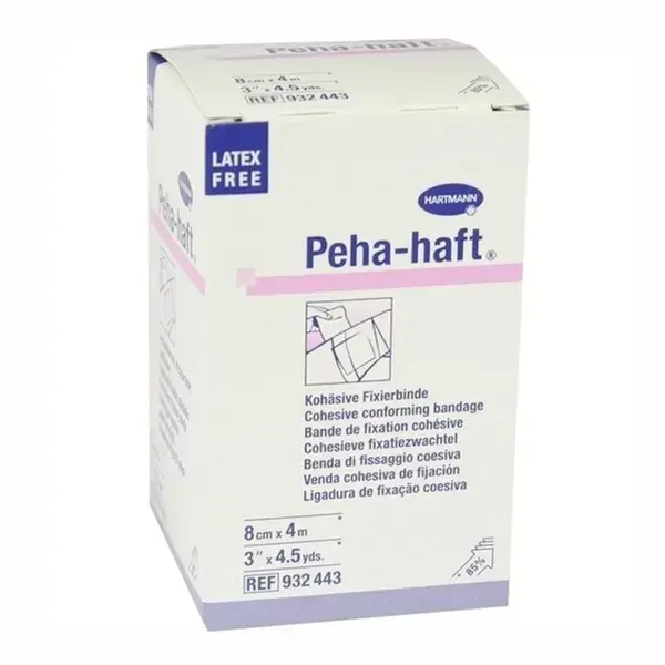 Hartmann Peha Haft Stretch and Cohesive Bandage 8cm x 4m