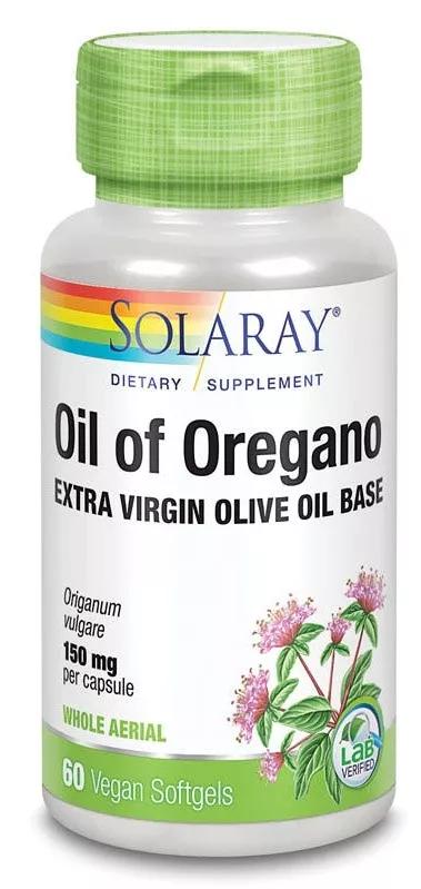 Solaray Huile d'Origan 150 mg 60 Perles