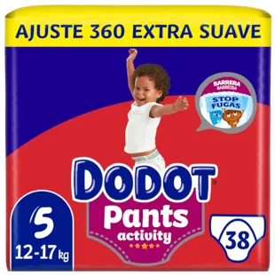 Diapers Dodot Pants Activity Extra T5 12-17 Kg 40Uds