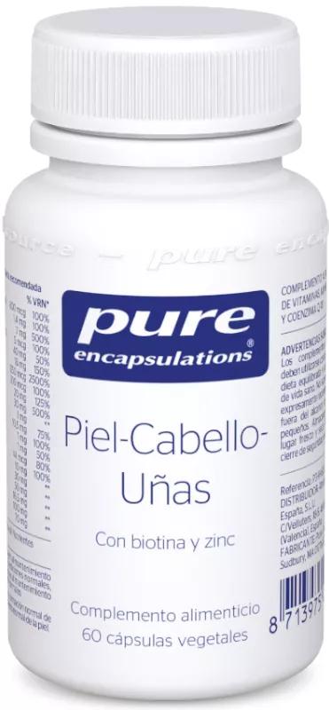 Pure Encapsulations Skin, Hair and Nails 60 Vegetable Capsules