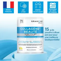 Granions SublimLift Collagène Marin, Acide Hyaluronique - Goût Citron 315g