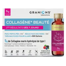 Granions Collagène Beauté+ -  Collagène marin de type I hydrolysé - 8 Shots
