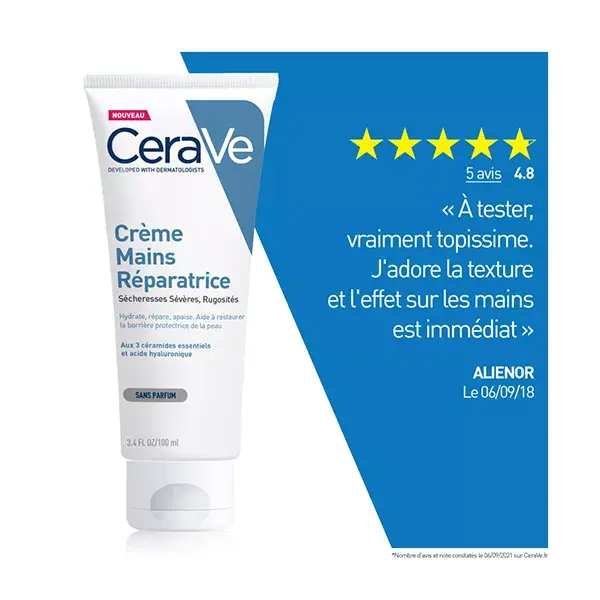 CeraVe Soins Crema Mani Riparatrice 100ml