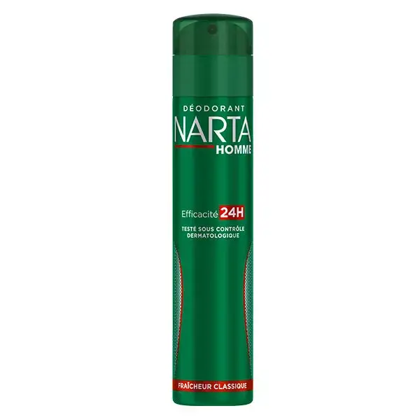 Narta Homme Déodorant Spray Fraîcheur Classique 48h 200ml