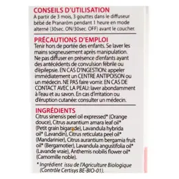 Pranarom PranaBb Mélange pour Diffusion Sommeil Bio 10ml