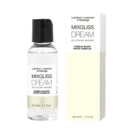 Mixgliss 2 en 1 Lubrifiant et Massage Silicone Dream Camélia Blanc 50ml