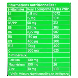 Berocca Energie Vitamine B et C Magnésium Zinc 40 comprimés