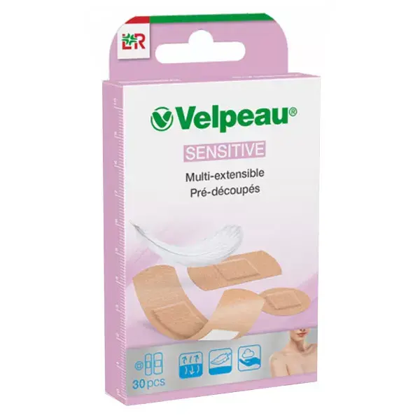 L&R Velpeau Sensitive Pre-Cut Multi-Stretch Bandages Box of 30