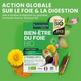 Santarome Bio - Bien-Etre du Foie - Aide à la digestion - 20 ampoules