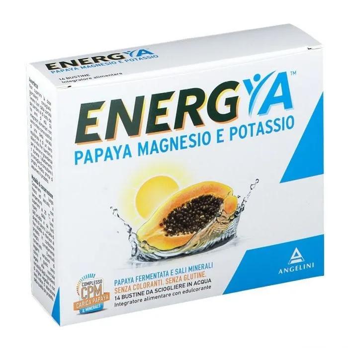 Energya Papaya Magnesio e Potassio Integratore Sali Minerali 14 Bustine