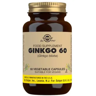 Ginkgo biloba Solgar 60 vegetable capsules