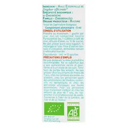 Puressentiel Huile Essentielle Gingembre Frais Bio 5ml