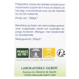 Physiolac Bio Céréales aux Légumes +4m 200g