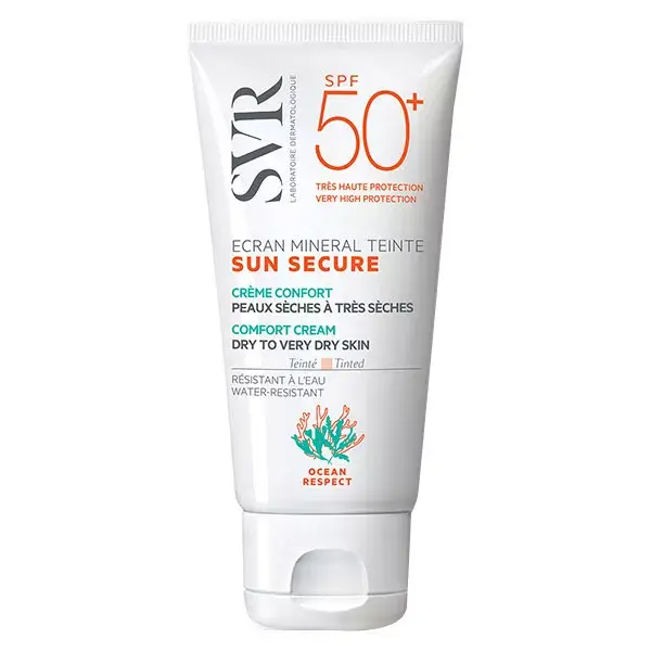 SVR Sun Secure Tinted Mineral Screen SPF50+ Dry to Very Dry Skin 60g