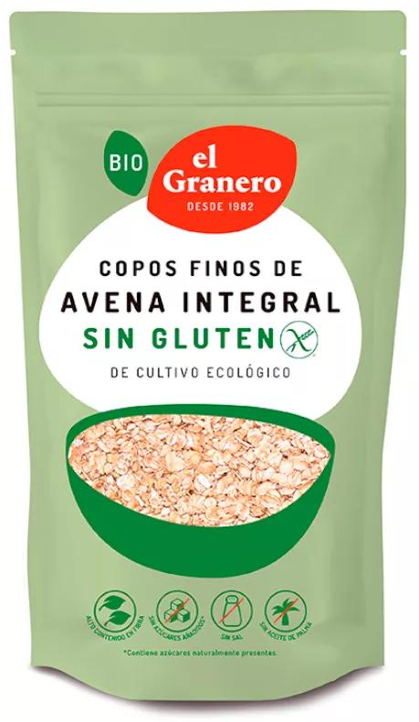 El Granero Flocons D'Avoine Entiers Intégraux Sans Gluten Bio 500 gr