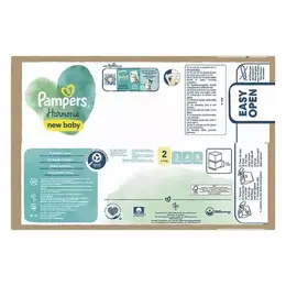 Pampers Couches Harmonie T2 (4-8 Kg) Avec Emballage Papier Recyclable