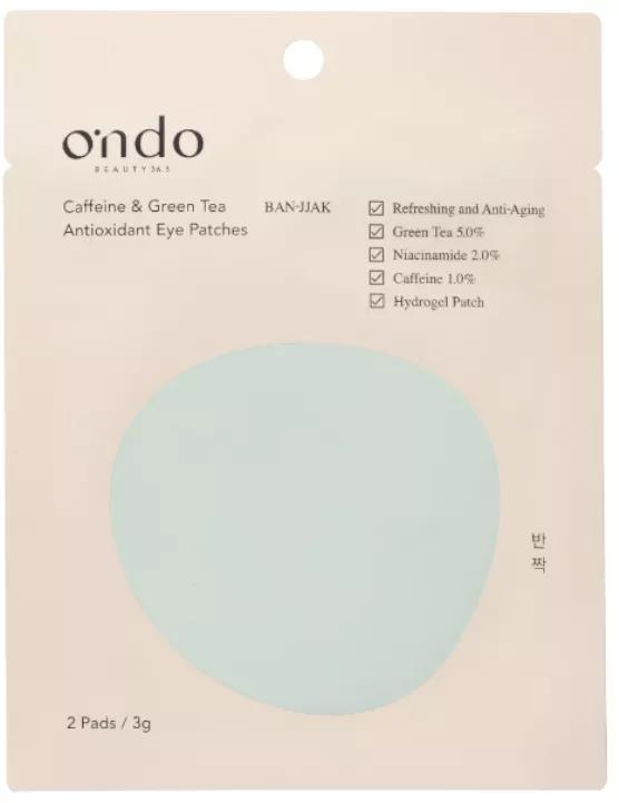 Ondo Beauty 36.5 Cafeïne en groene thee Antioxidant ooglapjes 2 eenheden