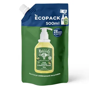 Ricarica gel lavamani Le Petit Marseillais Sapone puro e olio d'oliva 500 ml