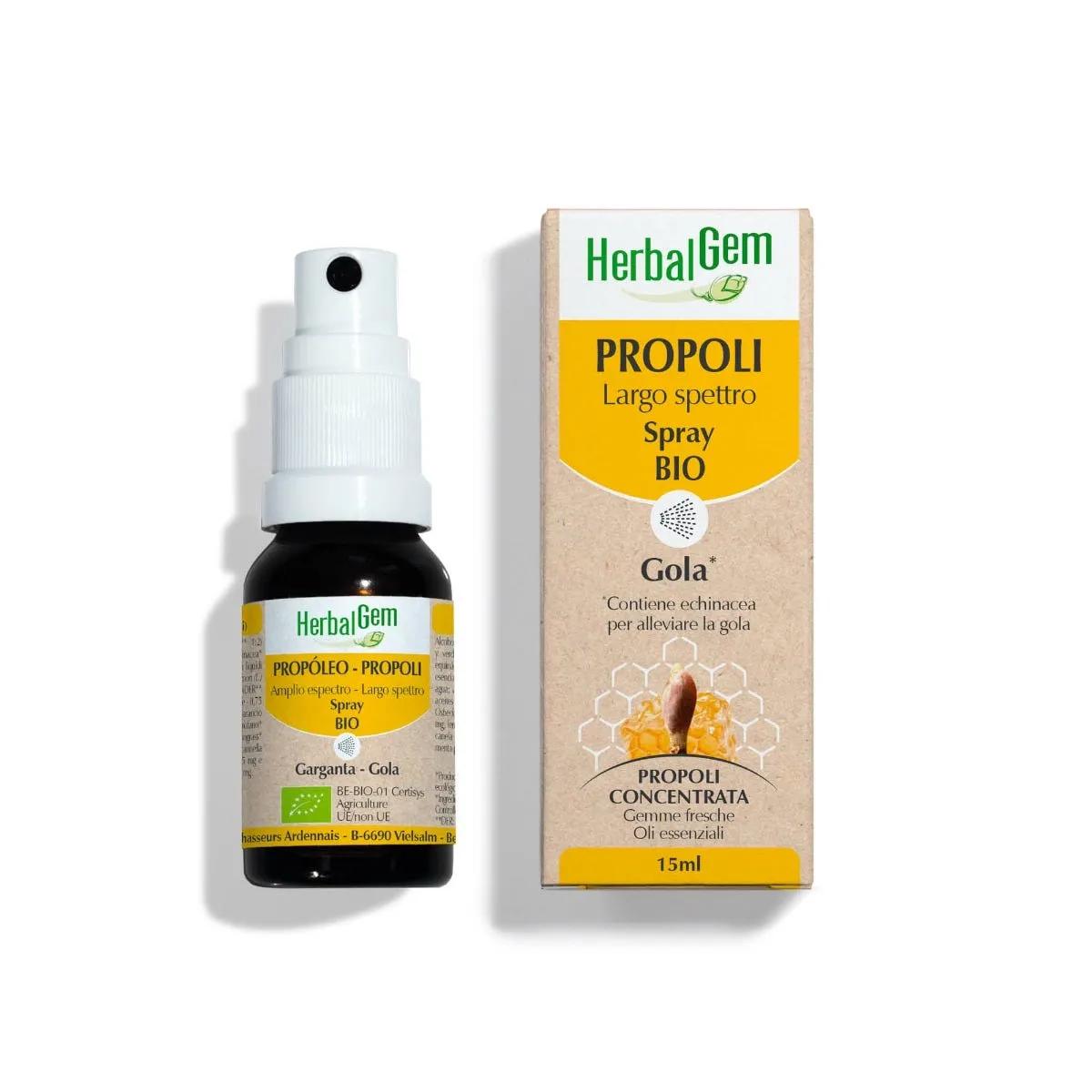 Herbalgem Propoli Gola Spray Bio 15 ml