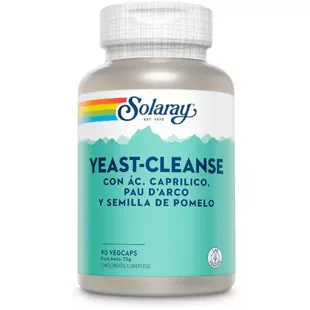 Solaray Yeast Cleanse 90 Vegetable Capsules