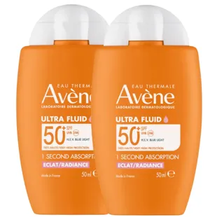 Avène Ultra Fluid Radiance SPF50+ 2x50 ml