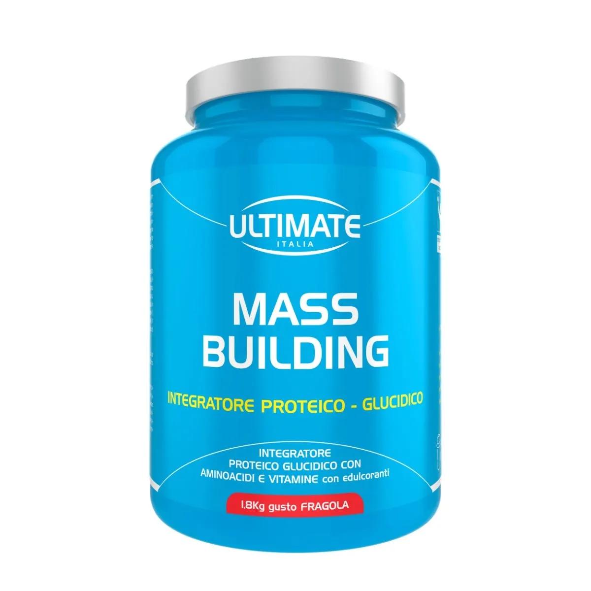 Ultimate Italia Mass Building Integratore Proteine Aumento Massa Muscolare Gusto Cacao 1,8 kg