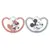 Nuk Pacifier Space Silicone +0m Minnie Pack of 2