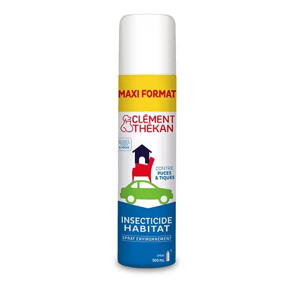 Clément Thékan Insecticide Habitat Anti-puces Antitiques 500ml